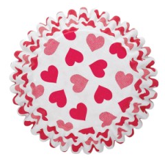 Valentine Baking Cups - Hearts Standard