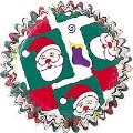 RETIRED Christmas Baking Cups - Jolly Santa Standard Size