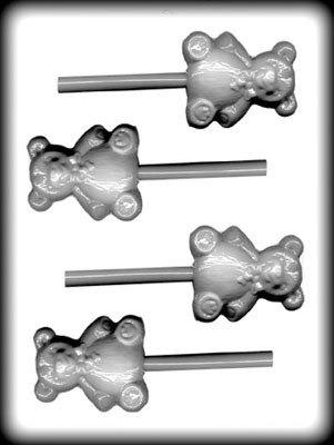 Animal Hard Candy Mold - Bear III Sucker