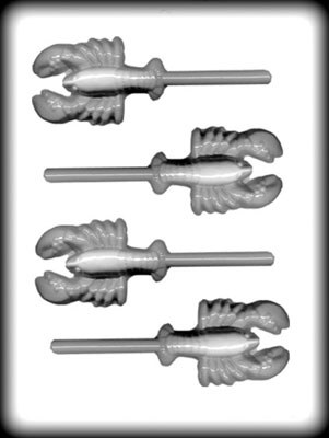 Animal Hard Candy Mold - 3 3/8 in. Lobster/Crayfish Sucker