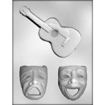 Comedy - Tragedy - Guitars Chocolate Mold