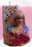 Retired Licensed Character Candle - Barbie Picture (1995)