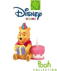 RETIRED Pooh and Cake Candle