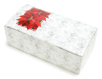 Christmas Candy Box - Poinsettia 1/2 lb.