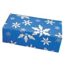 Christmas Candy Box - Blue Snowflakes 1/2 lb.