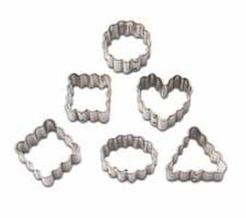 Metal Cookie Cutter Set - Geometric Crinkle Mini