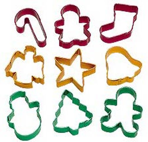 Metal Cookie Cutter Set - Holiday Colorful