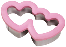 Comfort Grip Cookie Cutter - Double Heart