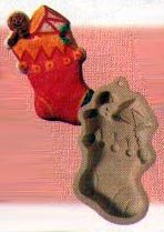 RETIRED Clay Cookie Mold - Stocking