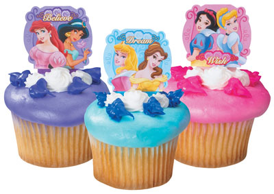 Disney Princess Dream Wish Believe Cupcake Picks