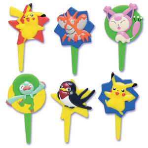 Pokemon Puffy Cupcake Picks