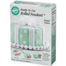 Retired Ready-To-Use Pastel Green Rolled Fondant