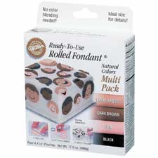 Rolled Fondant Natural Colors Multi-Pack