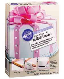 Ready-To-Use White Rolled Fondant - 24 oz.