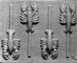 Lobster/Crayfish Sucker Hard Candy Mold