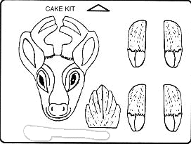 Deer Cake Kit Chocolate Candy Mold