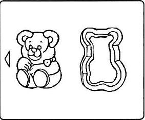 Chocolate Candy Mold - Teddy Bear Candy Box