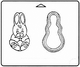 Easter Chocolate Mold - Single Pour Bunny Box