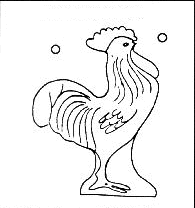 Easter Chocolate Mold - Rooster 5 in. Tall 9 oz.