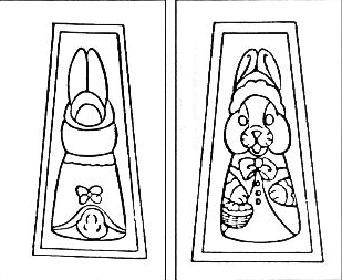 Easter Chocolate Mold - 2-Piece Girl Bunny 5 in. Tall 6 oz.