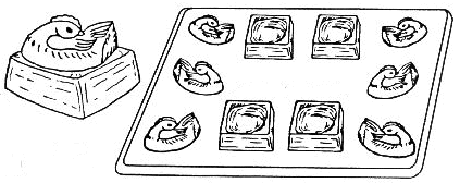 Easter Chocolate Mold - 3-D Chicken and Nests