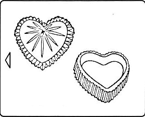 Valentine Chocolate Candy Mold - Heart Candy Box with Sunburst Lid