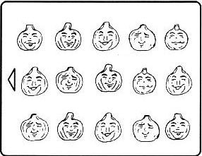 Halloween Chocolate Candy Mold - Assorted Funny Pumpkin Faces