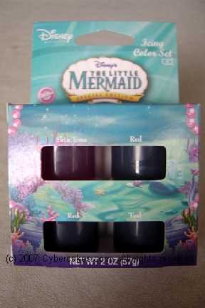 Little Mermaid Icing Color Set