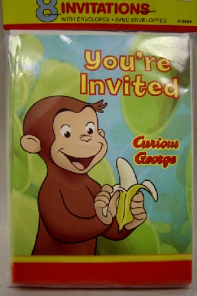 Curious George Movie Party Invitations