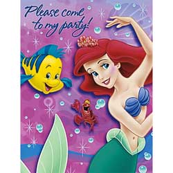 Little Mermaid Ariel Invitations