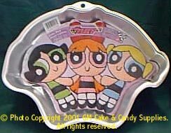 Retired Licensed Character Cake Pan - PowerPuff Girls