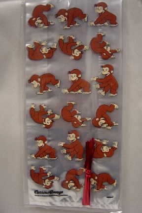 Curious George Movie Cellophane Bags