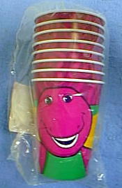 Barney 2003 Cups - 9 oz.