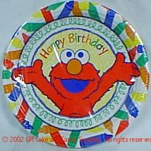 Elmo Alphabet Plates - 7 in.