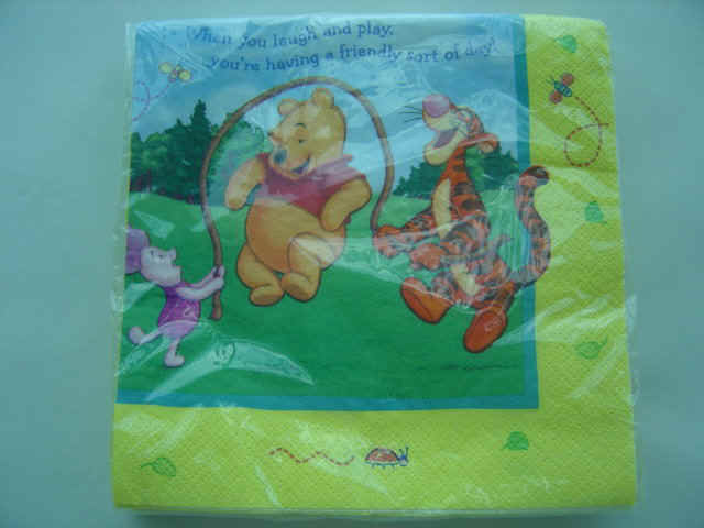 RETIRED Pooh's Playtime Luncheon Napkins