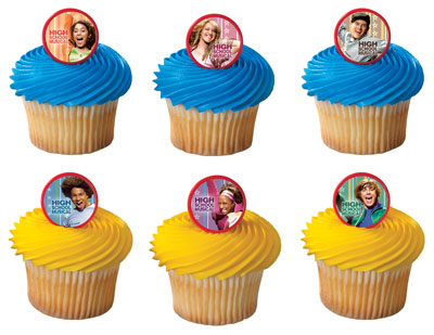 High School Musical Cupcake Rings