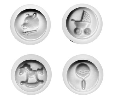 Flexible Rubber Mold Set - Baby Shower Assorted