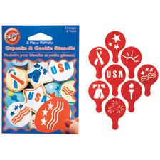 Cupcake and Cookie Stencils - Patriotic