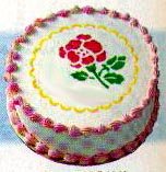 RETIRED Cake Stencil - Rose