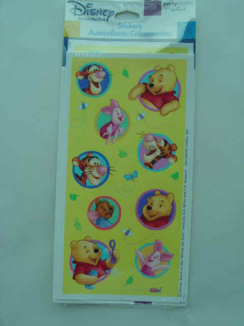 RETIRED Pooh's Playtime Stickers