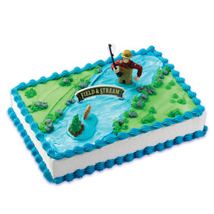 Field & Stream Flying Fish Cake Topper Set