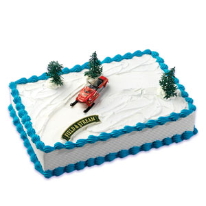 Field and Stream Snowmobile Cake Topper Set