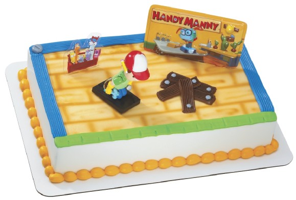 Cake Topper - Handy Manny Hammer Set